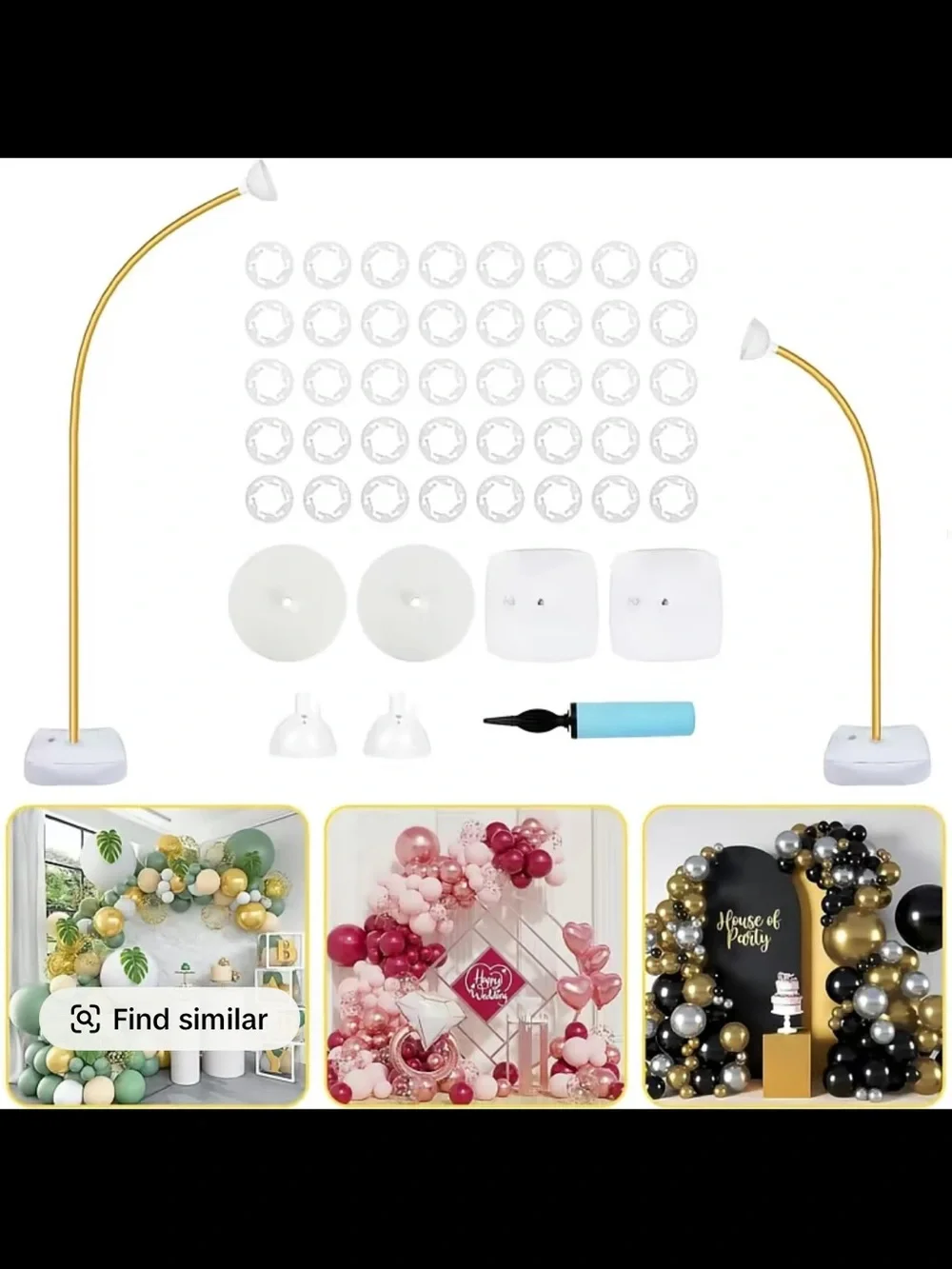 Gold Balloon Arch Kit